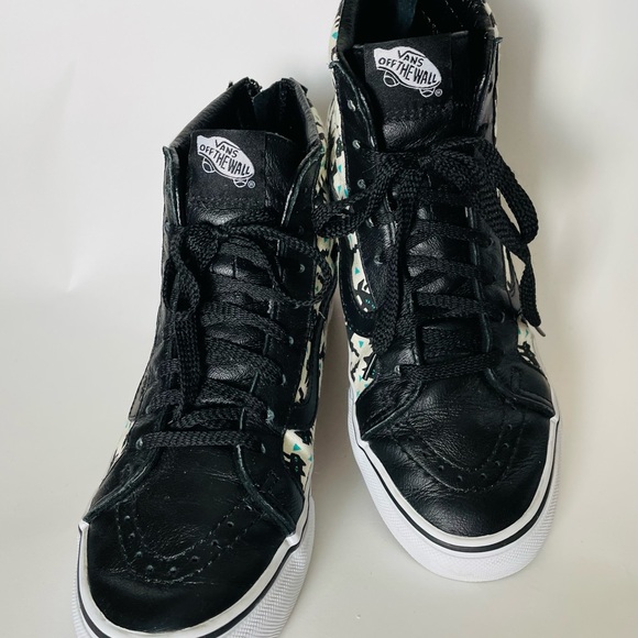 VANS•SK-8 HI•ZIPPER BACKS•SCARDY CAT PRINT•WOMENS SIZE 7 / MENS SIZE 5.5 - Picture 3 of 9